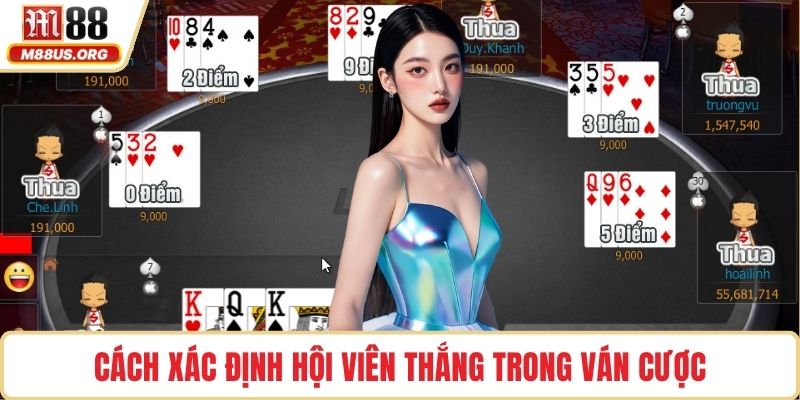 Cách xác định hội viên thắng trong ván cược